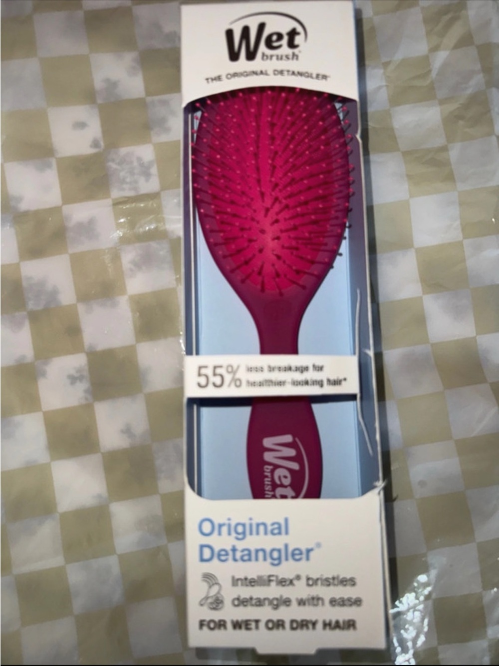 Wet Brush Original Detangler Hair Brush - Hot Pink